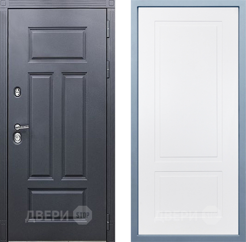 Входная металлическая Дверь Дива МХ-29 STR Н-7 Белый