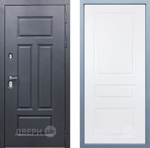 Входная металлическая Дверь Дива МХ-29 STR Н-13 Белый