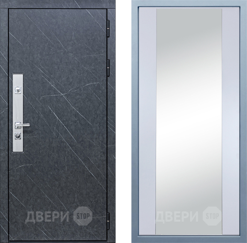 Входная металлическая Дверь Дива МХ-26 STR Д-15 Зеркало Белый