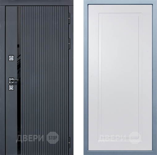 Входная металлическая Дверь Дива МХ-46 STR Н-10 Белый