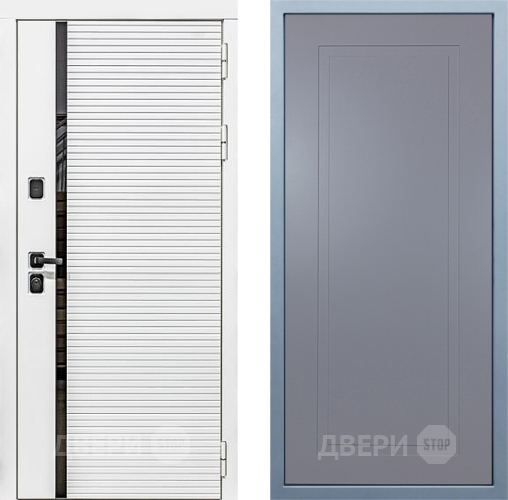 Входная металлическая Дверь Дива МХ-45 Белая STR Н-10 Силк Маус