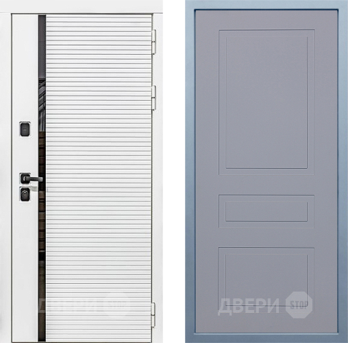 Дверь Дива МХ-45 Белая STR Н-13 Силк Маус