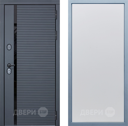 Входная металлическая Дверь Дива МХ-45 STR Н-1 Белый