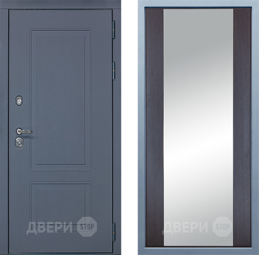 Входная металлическая Дверь Дива МХ-38 STR Д-15 Зеркало Венге