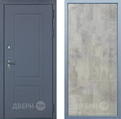 Входная металлическая Дверь Дива МХ-38 STR Д-4 Бетон темный