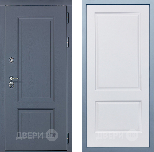 Входная металлическая Дверь Дива МХ-38 STR Д-7 Белый