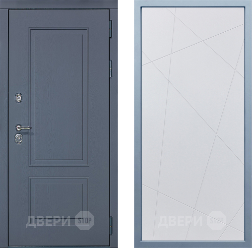 Входная металлическая Дверь Дива МХ-38 STR Д-11 Белый