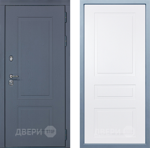 Входная металлическая Дверь Дива МХ-38 STR Н-13 Белый