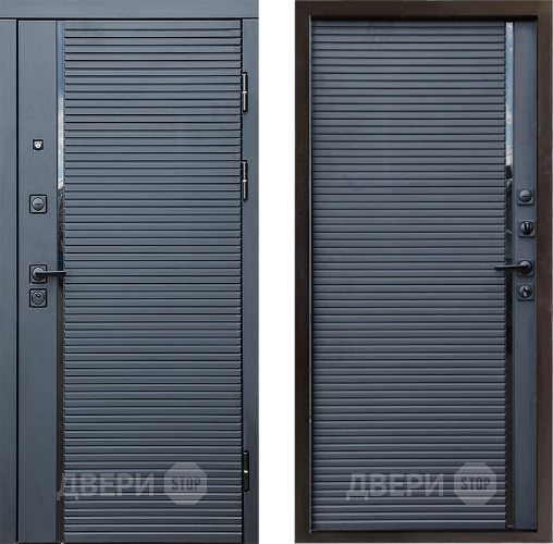 Входная металлическая Дверь Престиж Черная Линия Porte Черный кварц