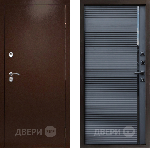 Дверь Престиж TERMO с терморазрывом Снегирь Медь Porte Черный кварц