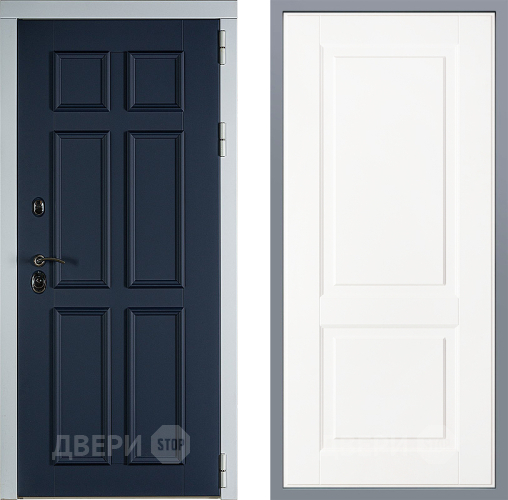 Дверь Заводские двери Стокгольм Доррен Белый софт