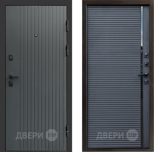 Входная металлическая Дверь Престиж Tvist Grey Porte Черный кварц