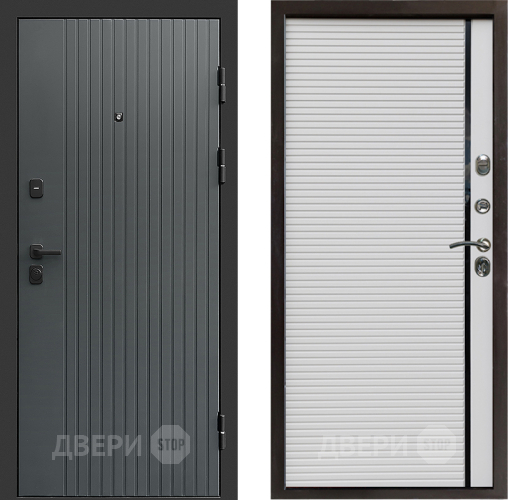 Входная металлическая Дверь Престиж Tvist Grey Porte Белый