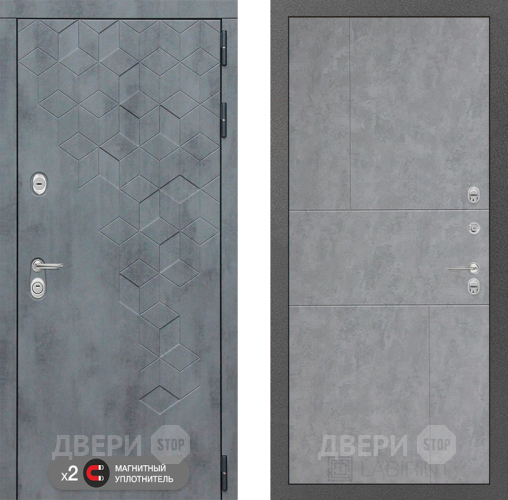 Входная металлическая Дверь Лабиринт (LABIRINT) Бетон 21 Бетон светлый