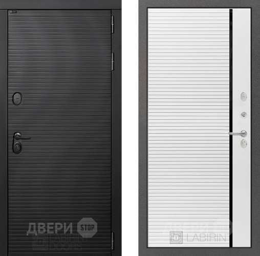 Входная металлическая Дверь Лабиринт (LABIRINT) Вулкано 22 Белый софт