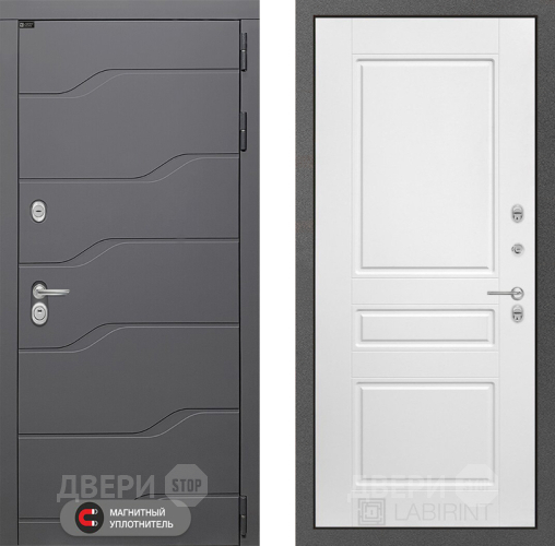 Дверь Лабиринт (LABIRINT) Ривер 03 Белый софт