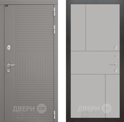 Входная металлическая Дверь Лабиринт (LABIRINT) Формо 21 Грей софт