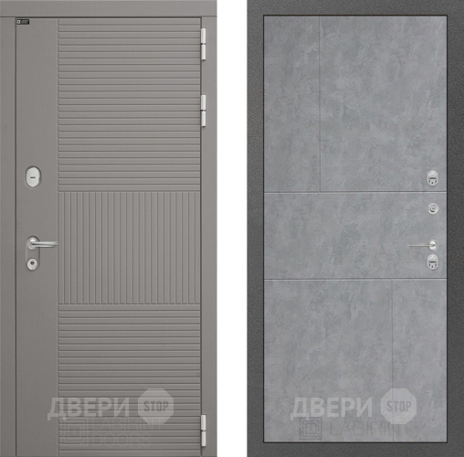 Входная металлическая Дверь Лабиринт (LABIRINT) Формо 21 Бетон светлый