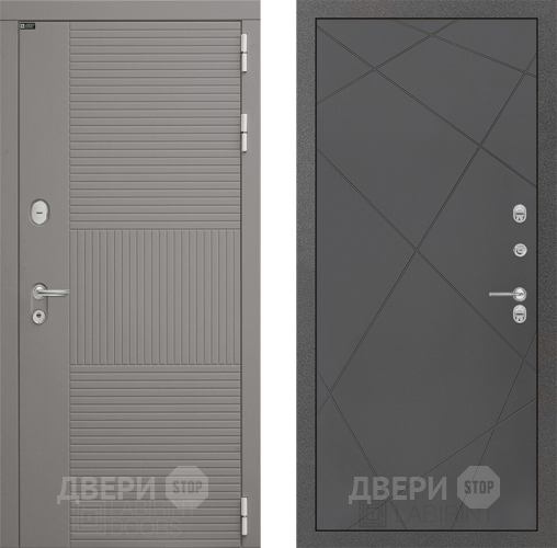 Входная металлическая Дверь Лабиринт (LABIRINT) Формо 24 Графит софт