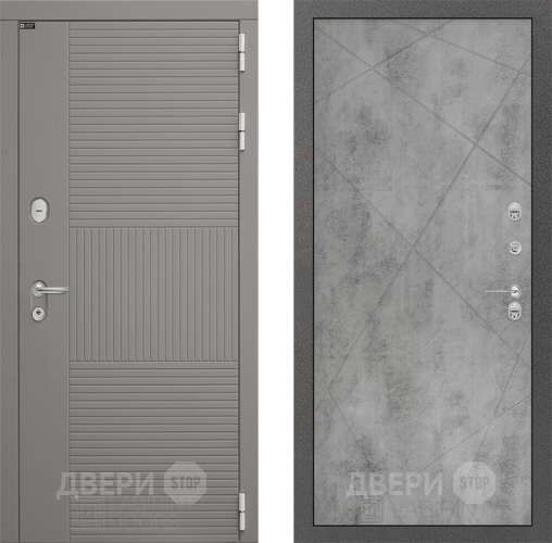 Входная металлическая Дверь Лабиринт (LABIRINT) Формо 24 Бетон светлый