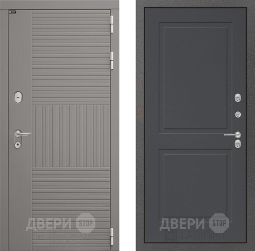 Входная металлическая Дверь Лабиринт (LABIRINT) Формо 11 Графит софт