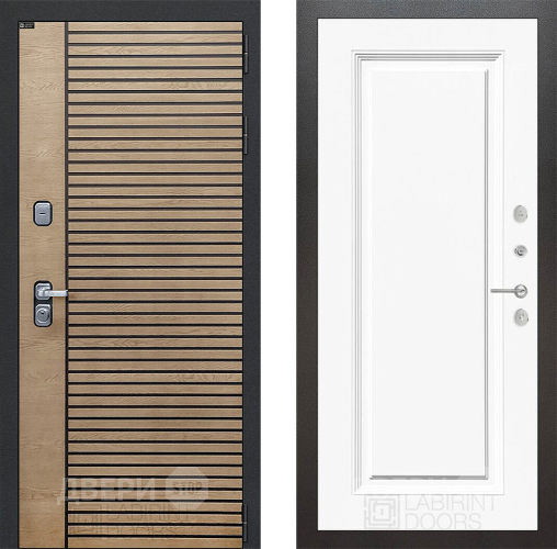 Дверь Лабиринт (LABIRINT) Ritm 27 Белый (RAL-9003)