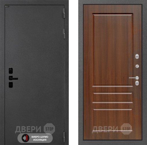 Входная металлическая Дверь Лабиринт (LABIRINT) Acustic 03 Орех бренди