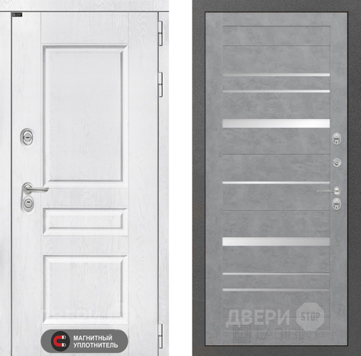 Входная металлическая Дверь Лабиринт (LABIRINT) Versal 20 Бетон светлый