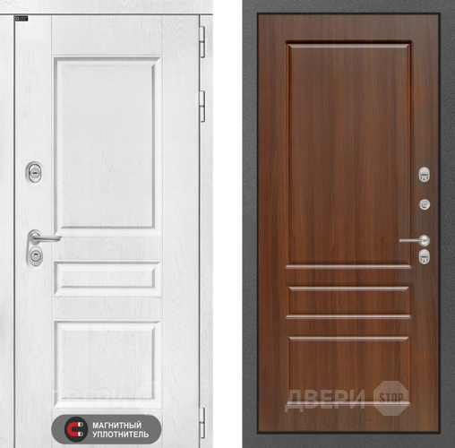 Входная металлическая Дверь Лабиринт (LABIRINT) Versal 03 Орех бренди
