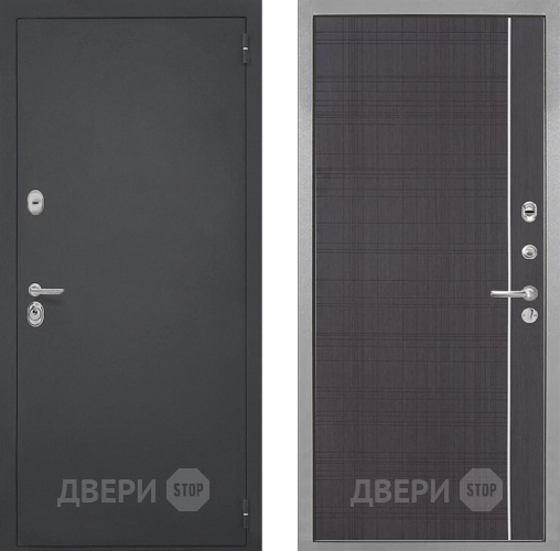Входная металлическая Дверь Интекрон (INTECRON) Гектор В-07 с молдингом Венге