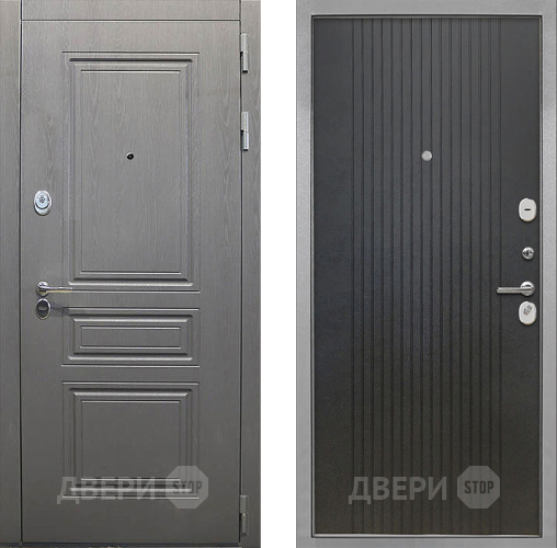 Входная металлическая Дверь Интекрон (INTECRON) Брайтон Графит ФЛ-295 Лофт черный