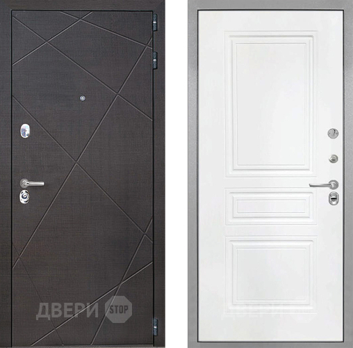 Входная металлическая Дверь Интекрон (INTECRON) Сенатор Лучи ФЛ-243 Белый матовый