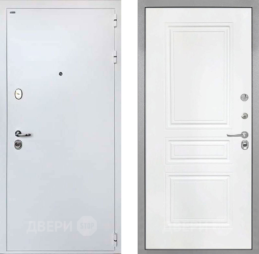 Входная металлическая Дверь Интекрон (INTECRON) Колизей White ФЛ-243 Белый матовый