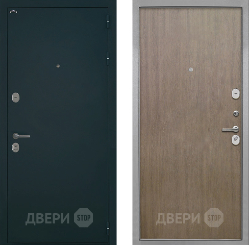 Входная металлическая Дверь Интекрон (INTECRON) Греция Гладкая шпон Венге коричневый