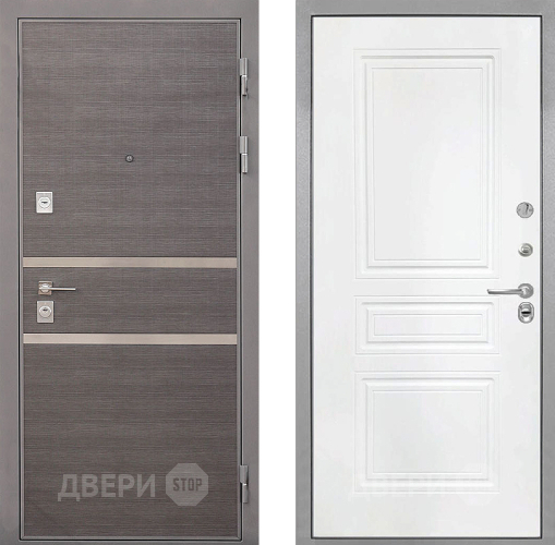 Входная металлическая Дверь Интекрон (INTECRON) Неаполь ФЛ-243 Белый матовый