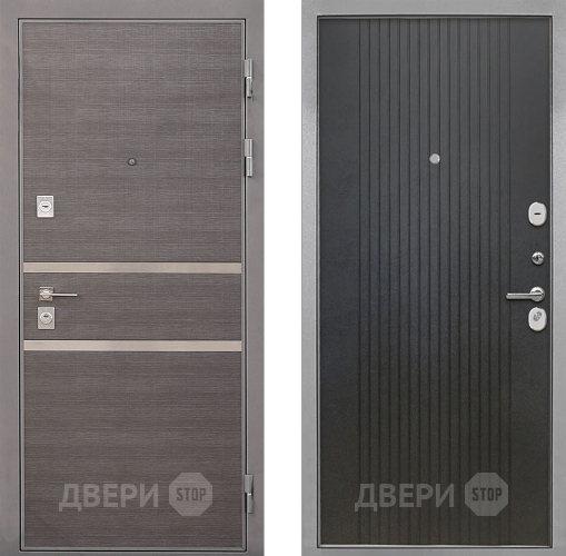 Входная металлическая Дверь Интекрон (INTECRON) Неаполь ФЛ-295 Лофт черный