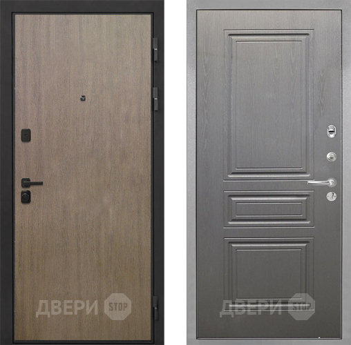 Входная металлическая Дверь Интекрон (INTECRON) Профит Black Венге Коричневый ФЛ-243 Графит вуд дуб