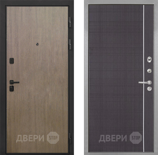 Входная металлическая Дверь Интекрон (INTECRON) Профит Black Венге Коричневый В-07 с молдингом Венге