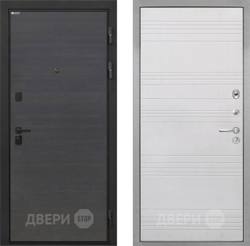 Входная металлическая Дверь Интекрон (INTECRON) Профит Black Эковенге ФЛ-316 Белый ясень