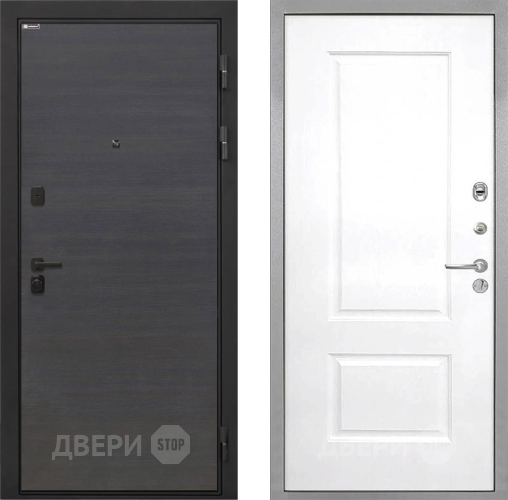 Входная металлическая Дверь Интекрон (INTECRON) Профит Black Эковенге Альба Роял Вуд белый