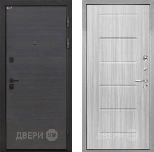 Входная металлическая Дверь Интекрон (INTECRON) Профит Black Эковенге ФЛ-39 Сандал белый