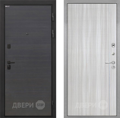 Входная металлическая Дверь Интекрон (INTECRON) Профит Black Эковенге В-07 с молдингом Сандал белый
