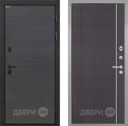 Входная металлическая Дверь Интекрон (INTECRON) Профит Black Эковенге В-07 с молдингом Венге