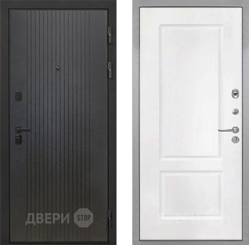 Входная металлическая Дверь Интекрон (INTECRON) Профит Black ФЛ-295 КВ-2 Белый матовый