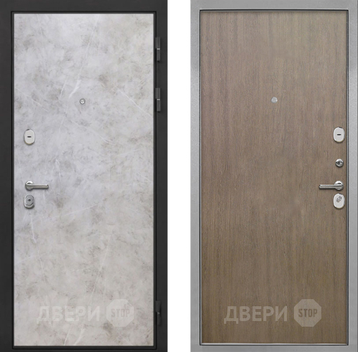 Входная металлическая Дверь Интекрон (INTECRON) Гектор Мрамор Светлый Гладкая шпон Венге коричневый