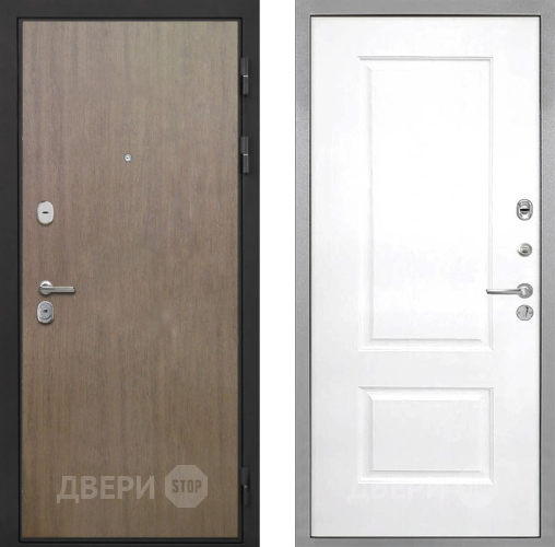 Входная металлическая Дверь Интекрон (INTECRON) Гектор Венге Коричневый Альба Роял Вуд белый