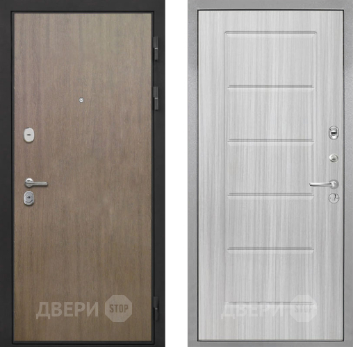 Входная металлическая Дверь Интекрон (INTECRON) Гектор Венге Коричневый ФЛ-39 Сандал белый