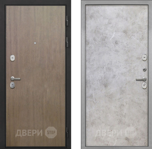 Входная металлическая Дверь Интекрон (INTECRON) Гектор Венге Коричневый Гладкая Мрамор светлый
