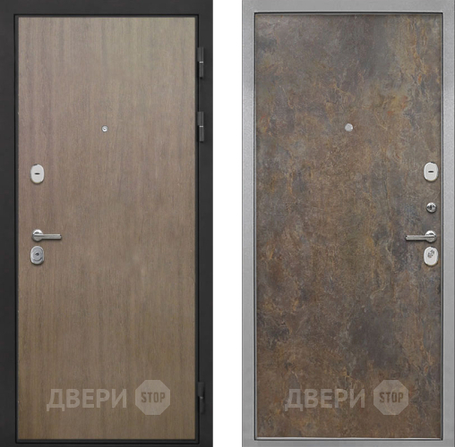 Входная металлическая Дверь Интекрон (INTECRON) Гектор Венге Коричневый Гладкая Гранж