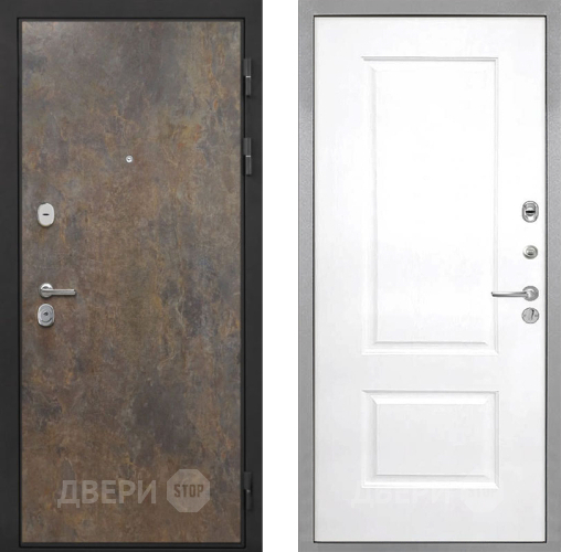 Входная металлическая Дверь Интекрон (INTECRON) Гектор Гранж Альба Роял Вуд белый